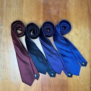 Nick Graham Set of 4 Men’s Tie 100% Polyester - EUC